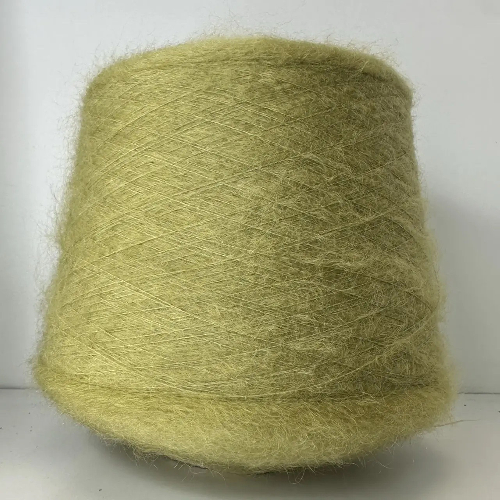 SUPERKIDMOHAIR - LANAR S.p.A.; 73% суперкидмохер, 27% п/а; 950м/100гр; сol. 856, цвет: желто-зеленый