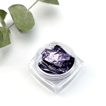 Фольга для дизайна ногтей мягкая (поталь), сиреневая