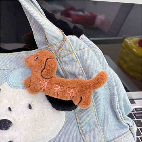 Брелок Такса (коричневая)