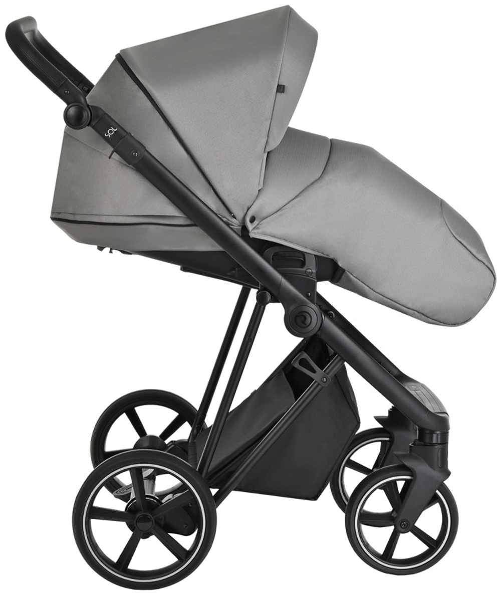 Детская коляска Roan Sol 3 в 1 с автокреслом Pituso Santiso Pro RSL/1011 Cloud Grey