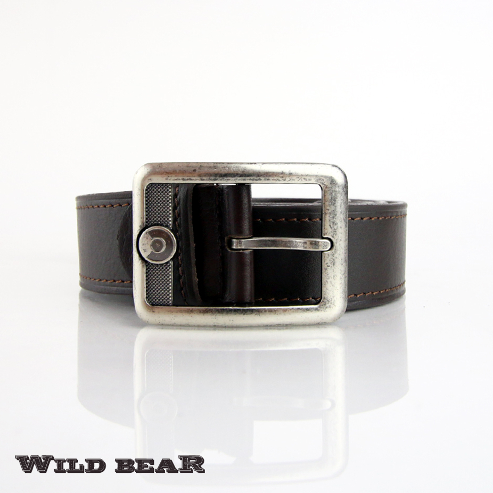 Ремень WILD BEAR RM-006f Brown Premium