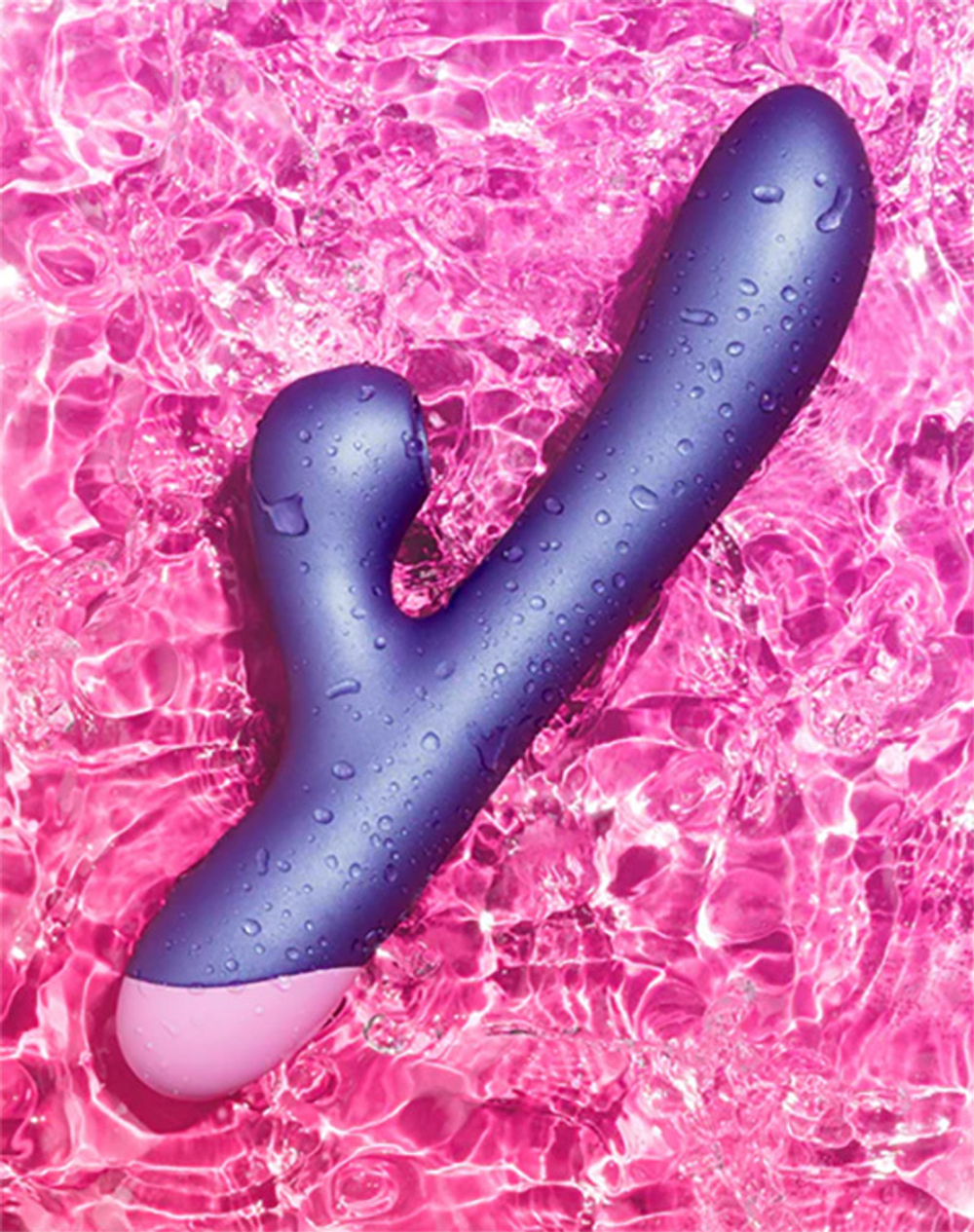 Фиолетовый вибратор-кролик 22см с бесконтактной клиторальной стимуляцией Romp Pulse Purple RPPU1SG4