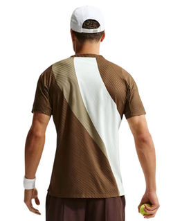 Теннисная футболка Nike Court Slam Dri-FIT ADV - sail/dark hazel/white