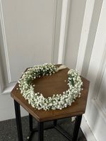 Свадебный венок из гипсофилы