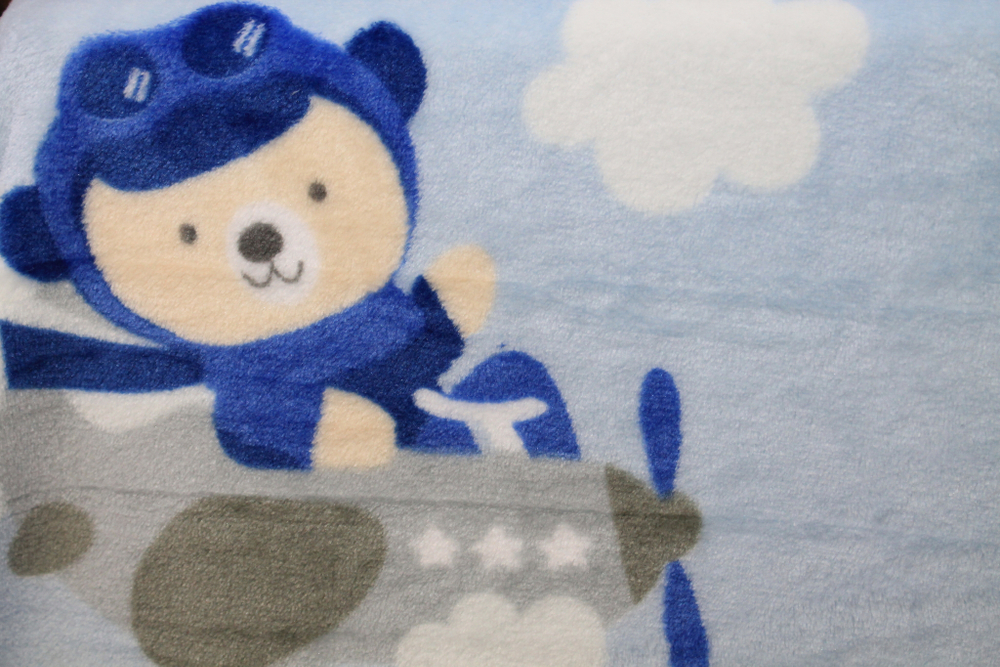 Мишка-летчик Плед велсофт  100*140