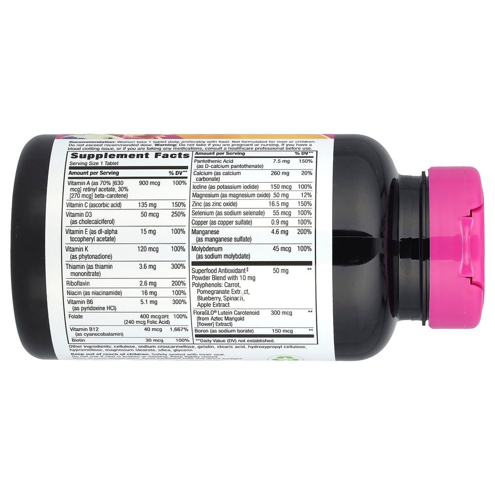 Nature's Way, Alive! Комплексные мультивитамины для женщин старше 50 лет, 130 таблеток