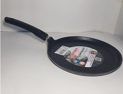 Сковорода Kukmara блинная 240мм АП (темный мрамор) со съем.ручкой