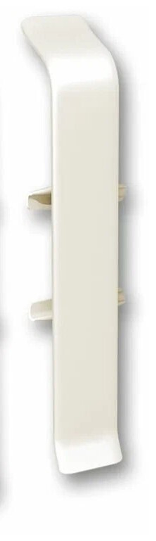 Соединитель для плинтуса 100мм "Деконика", 033 Кремово-белый