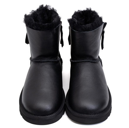 UGG Mens Classic Mini Double Zip Metallic Black