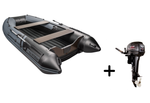 YACHTMAN-320 НДНД серый-черный + PARSUN T 9.9 (15) BMS (комплект лодка + мотор)