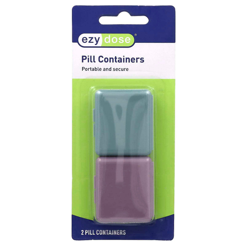 Ezy Dose, переносные контейнеры для таблеток, 2 шт.