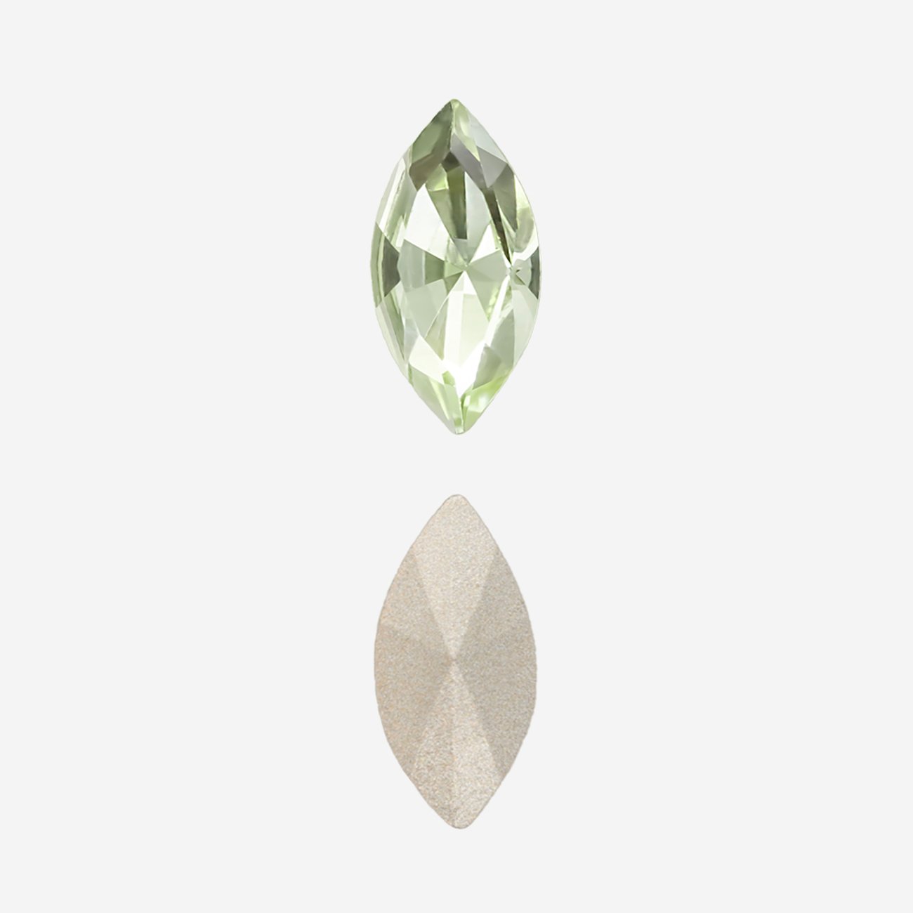 Кристалл Маркиз (Marquise Fancy Stone), оттенок "Хризолит"/"Chrysolite", 10*5мм