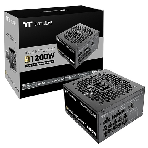 Блок питания Thermaltake 1200W Toughpower GT, модульный, 120mm, PCIe Gen 5.0, 80 PLUS Gold (PS-TPT-1200FNFAGE-3)