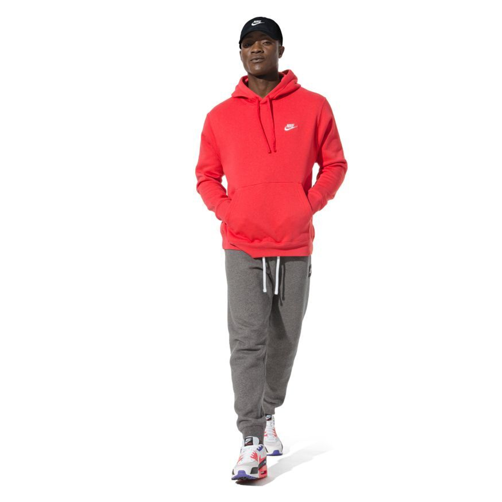 Куртка теннисная Nike Sportswear Club Hoodie PO BB - university red/university red/white