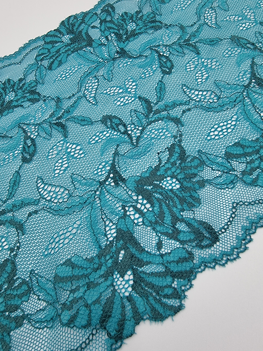 Кружево эластичное морская волна КС186 (21 см)