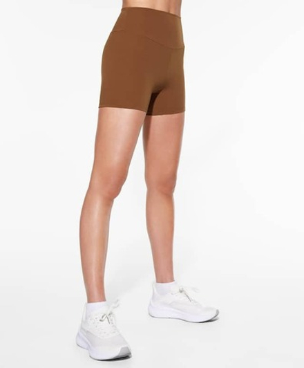 OYSHO Велосипедки Hot Pants Comfortlux с высокой посадкой длиной 10 см, коричневый