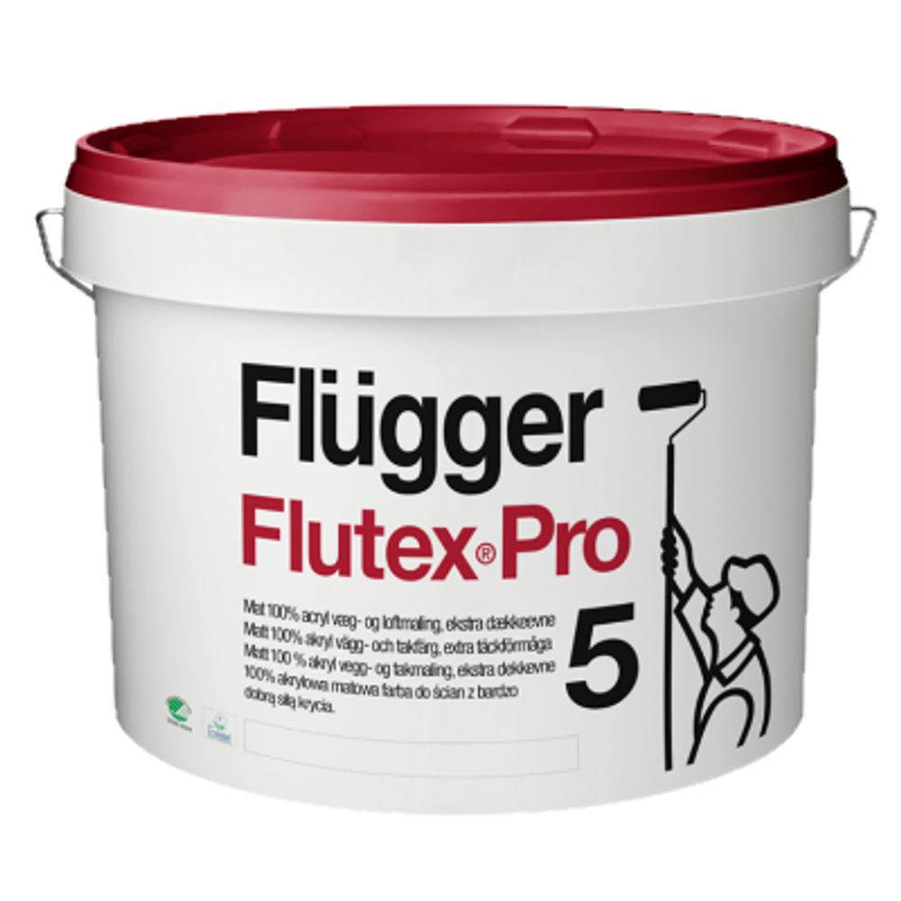 Краска акриловая для стен и потолков Flutex Pro 5 base 4 0.7л Flugger 30846