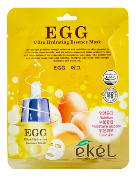 Ekel Маска тканевая с экстрактом яичного желтка, 25 мл
