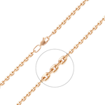 Браслет из красного золота с алмазной гранью (плетение «Якорное»)