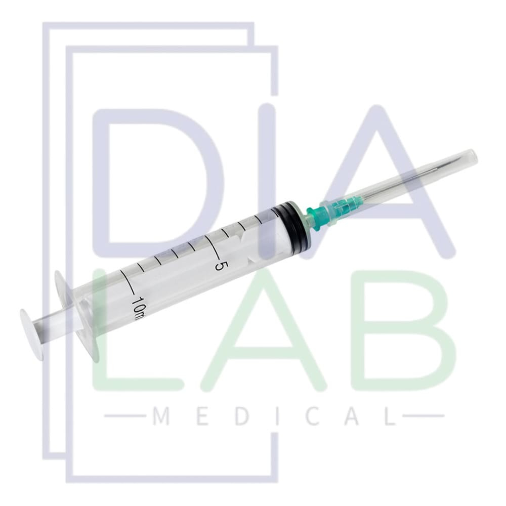 Шприцы 10 мл 50 шт медицинский инъекционный одноразовый с иглой 21G (0,8х40 мм) стерильный