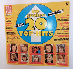 Винтажная виниловая пластинка LP Сборник Die Grossen 20 Top Hits (Germany 1976)