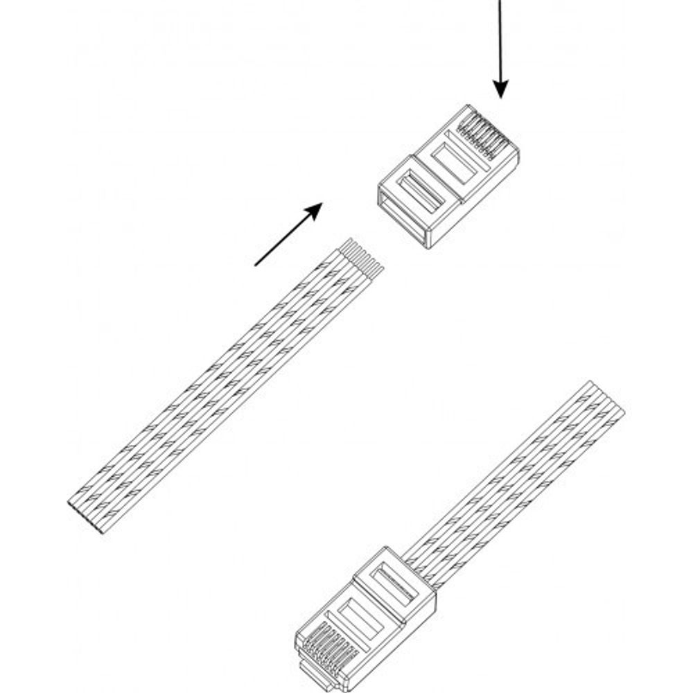 Джек ЭРА RJ-45 8P8C CAT 5e упаковка 100 шт.