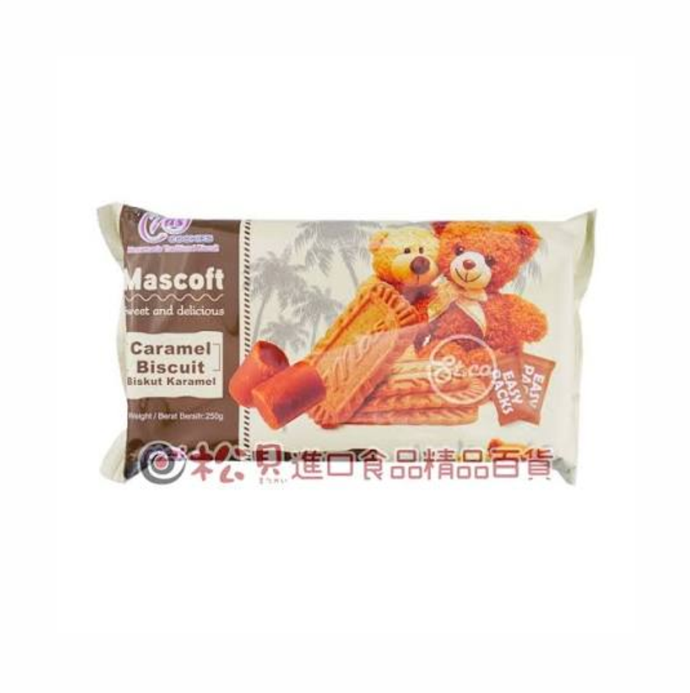 Хрустящее карамельное печенье с корицей Mascoft Caramel Biscuit