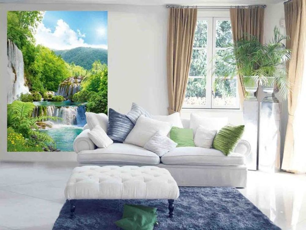 Каскад водопадов 194x272 см, премиум