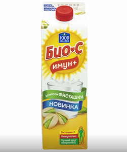 ЙОГУРТ БИО-С ФИСТАШКА 3.2% 900ГР FOOD MASTER