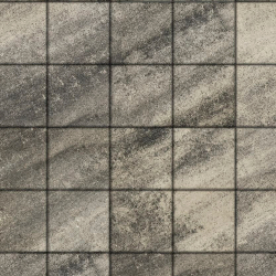 Тротуарная плитка КВАДРАТ 200х200 мм - Листопад гладкий Антрацит