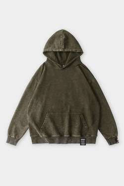 Худи SHMOT "BLANK" GARMENT DYE Хаки