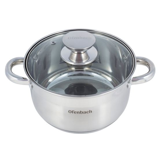 Кастрюля 3,4 л. из нержавеющей стали Ofenbach NB 100513