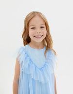 Платье небесно-голубое