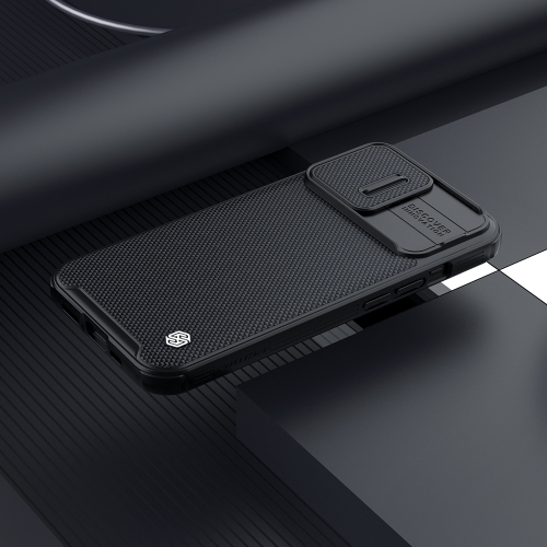 Чехол усиленный от Nillkin для iPhone 13 Pro, серия Textured Case Pro (покрытие нейлонового волокна), сдвижная шторка для защиты камеры