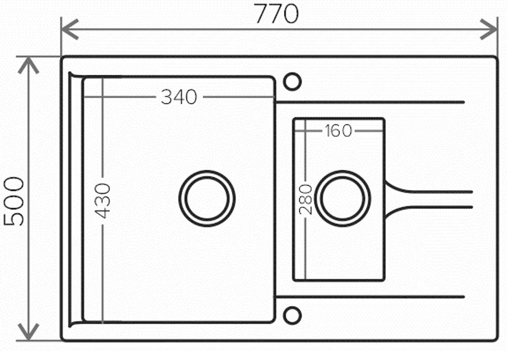 Мойка POLYGRAN BRIG-770 белый хлопок № 36