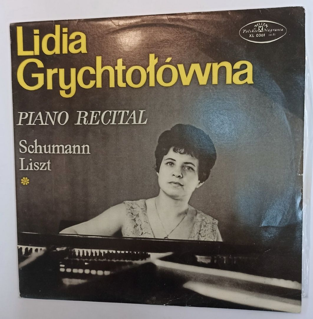Винтажная виниловая пластинка Lidia Grychtolovna, Schumann Listz Piano Recital (Poland 1973)