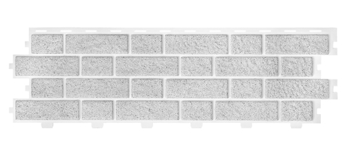 Сайдинг виниловый Tecos Brickwork Михелен Серый меланж 1140х350 мм
