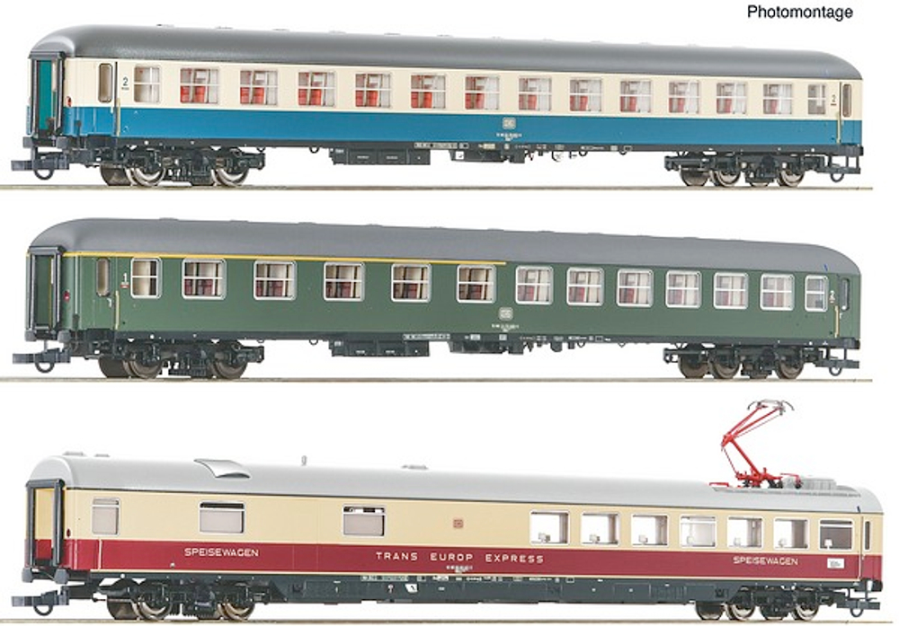 Набор из трех пассажирских вагонов D 377 Hispania Express DB