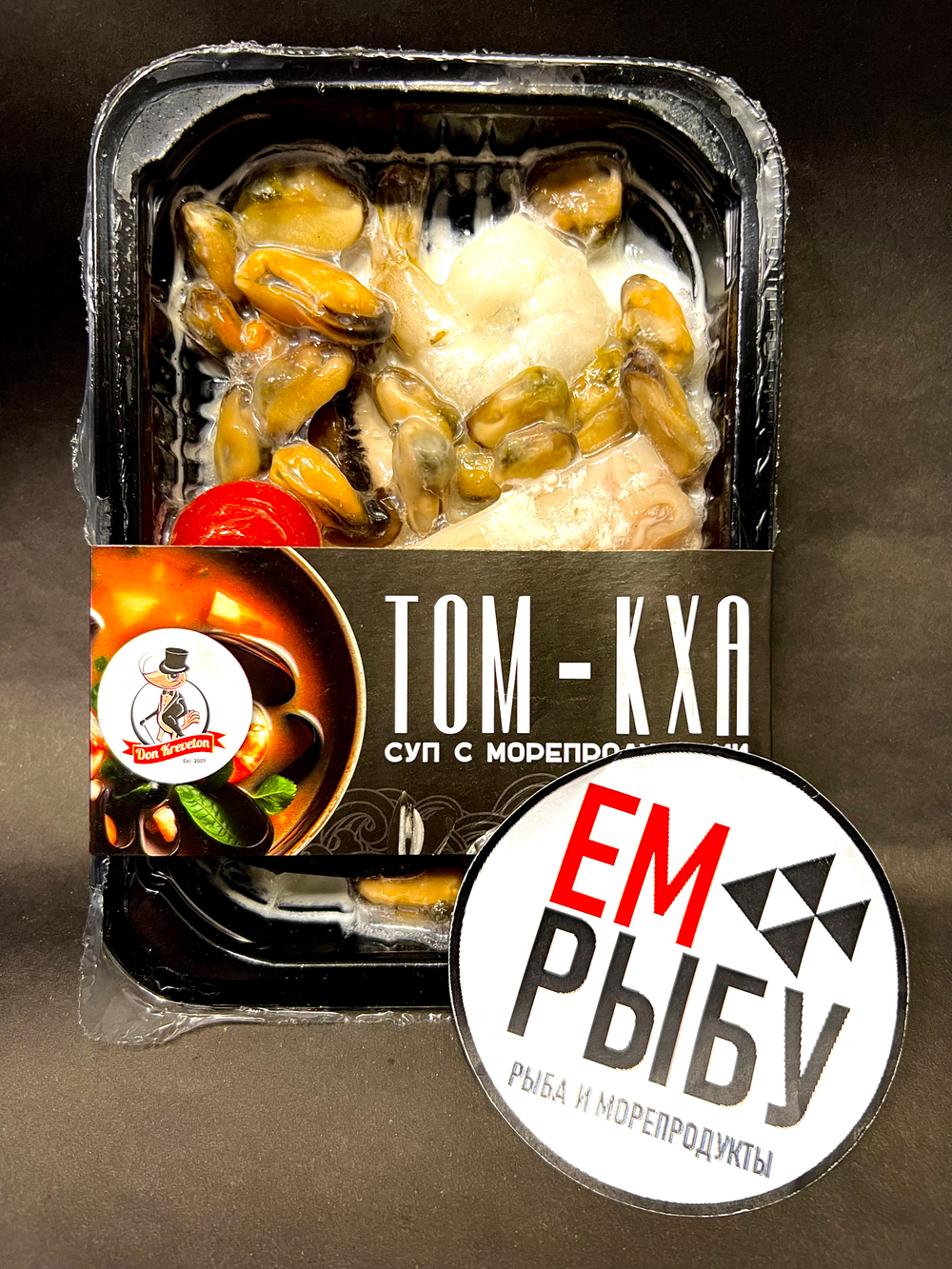 Суп Том-КХА с морепродуктами с/м Don Kreveton 0,19