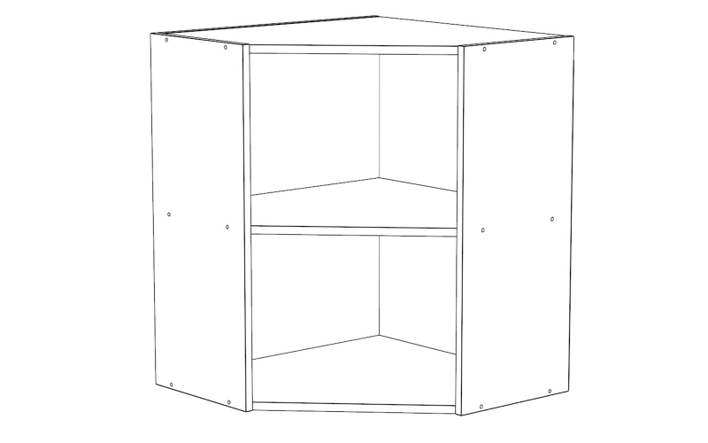 Шкаф навесной кухонный Алекс угловой
