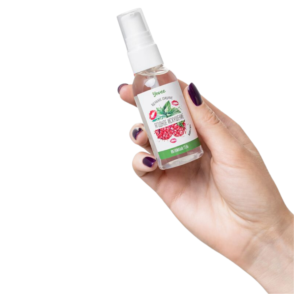 Съедобная смазка Yovee «Ягодное искушение», с Д-Пантенолом (малина, мята)