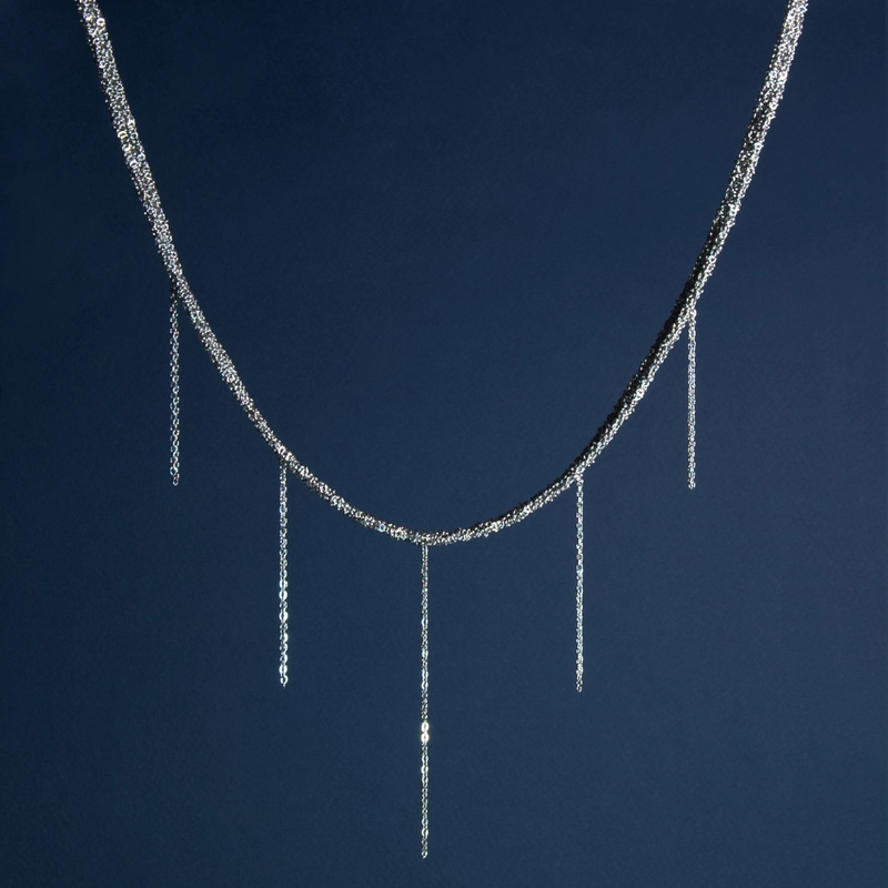 Плетенное колье – Сталь