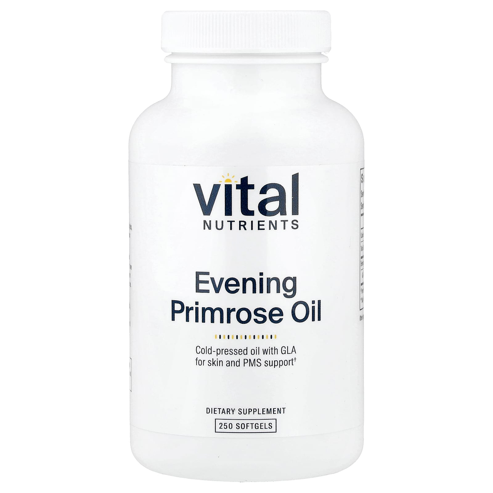 Vital Nutrients, масло первоцвета вечернего, 250 капсул