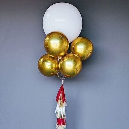 White and gold set (5 шаров)