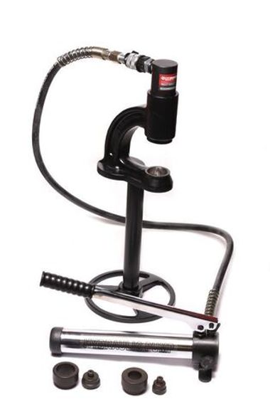 Дырокол гидравлический с насосом 5т(?35,36мм, сталь нерж.-1мм, медь/алюм.-2мм), в кейсе FORCEKRAFT FK-DK8