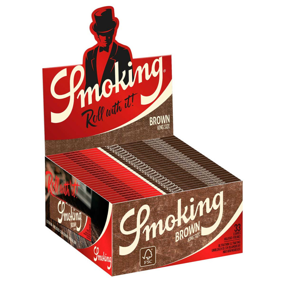 Бумага SMOKING King Size BROWN (Коричневая) 33л.