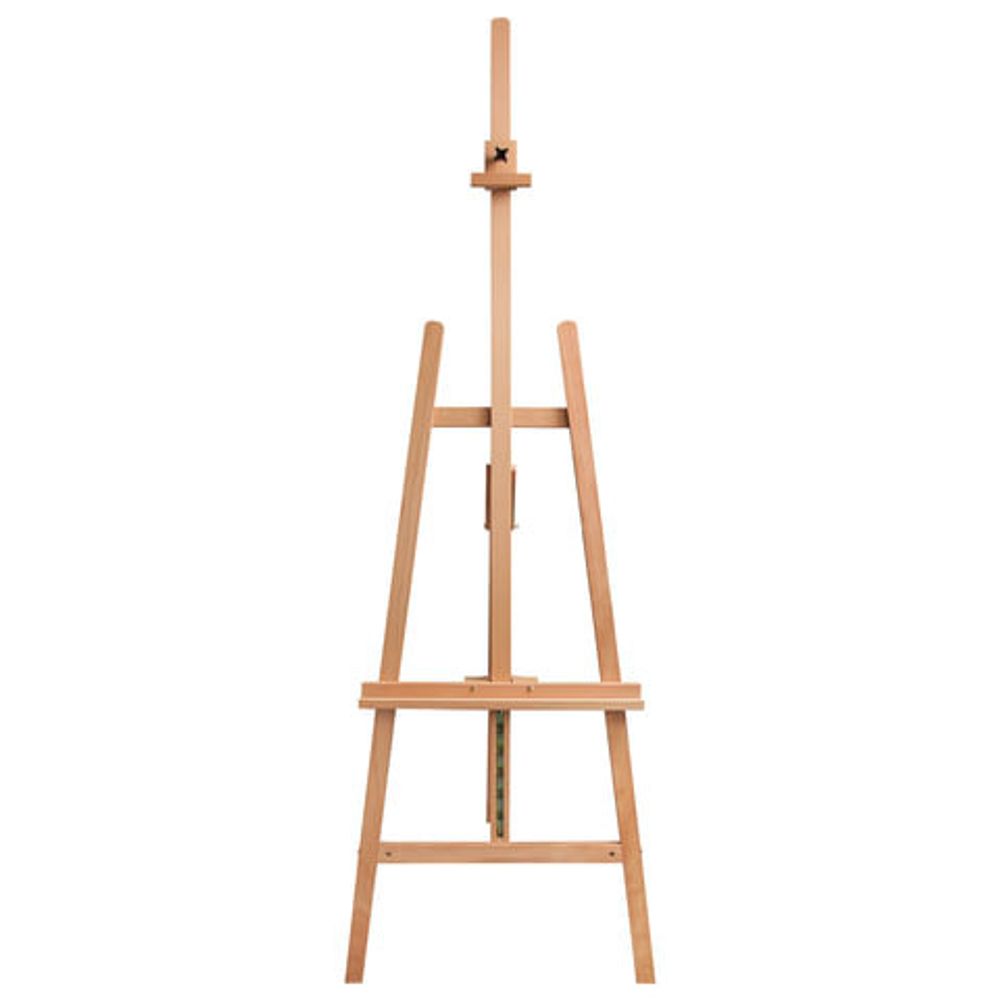 Мольберт напольный BRAUBERG ART CLASSIC, бук, угол 60°, 63х174(231)х68см, высота холста 126см,190652