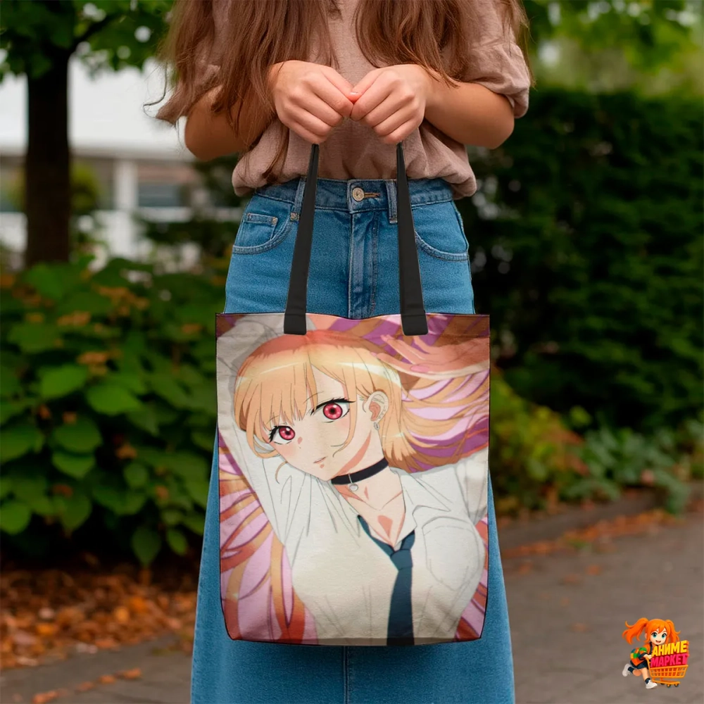 Сумка шоппер с принтом Эта фарфоровая кукла влюбилась