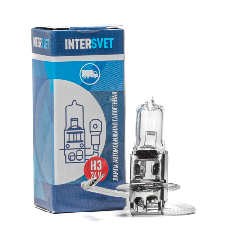 Автолампа галогенная H3, 24 В, 70 Вт, PK22S