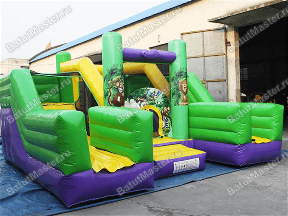 Коммерческий надувной батут "Двойная горочка"